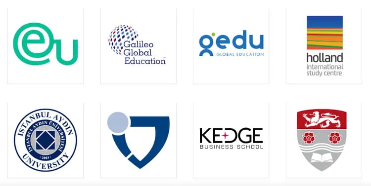 Partner institutions in Europe