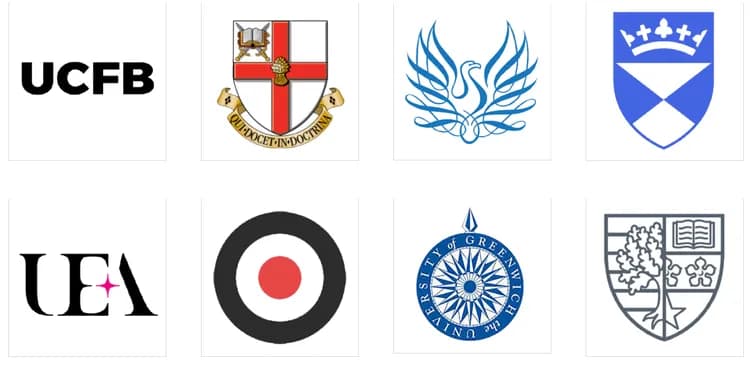 Partner institutions in United Kingdom